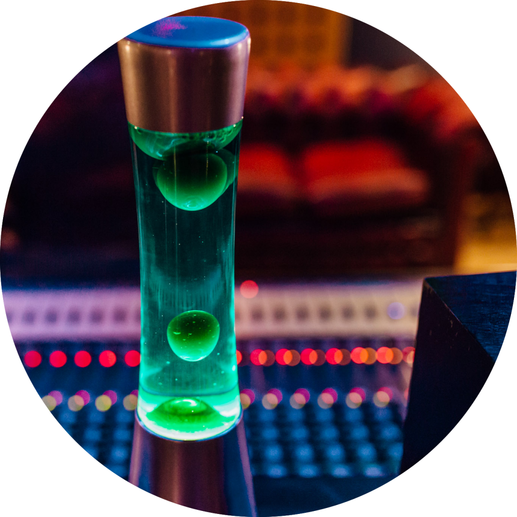 Lava lamp circle The Motor Museum